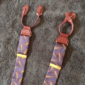 🏴󠁧󠁢󠁥󠁮󠁧󠁿Trafalgar Necktie inspired classic paisley silk suspenders